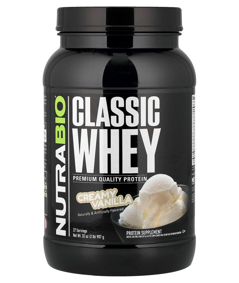 NutraBio Classic Whey Protein Creamy Vanilla 2 lbs (907 g)