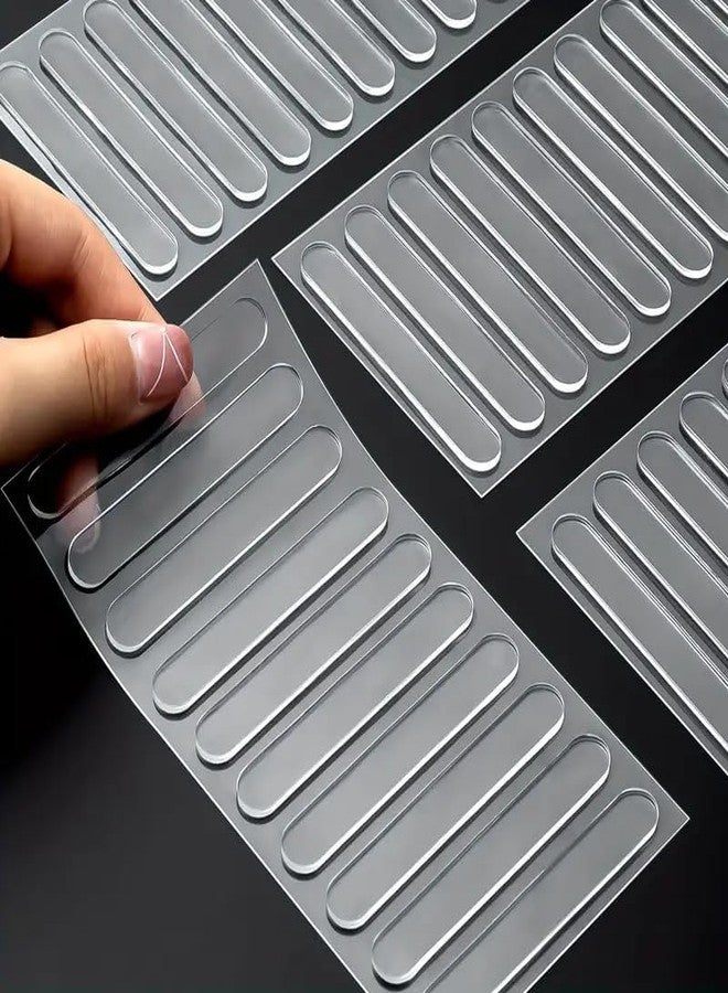 Fealtin 10Pcs Clear Door Bumpers – Self Adhesive Wall Protectors for Door Handles, Knobs & Furniture – Shock Absorbing, Sound Dampening, Reusable Silicone Guards for Home & Office (10) - Image 1