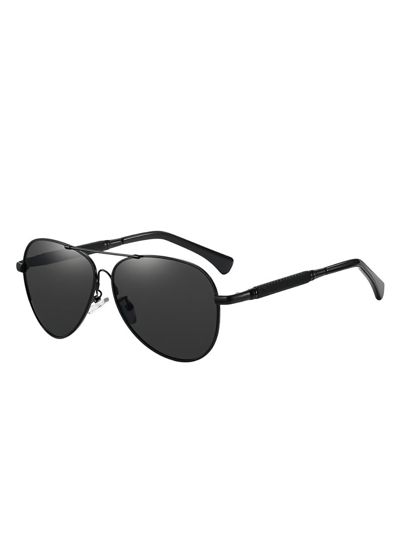 UV400 polarized sunglasses, neutral lightweight metal frame men's sunglasses, suitable for beach, desert, travel, fishing, daily outdoor activities - Image 1