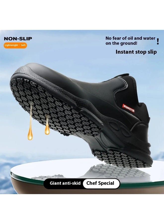 hef Shoes Four Season Anti Slip Oil Resistant Waterproof Bathroom Men Work Boot - Image 3