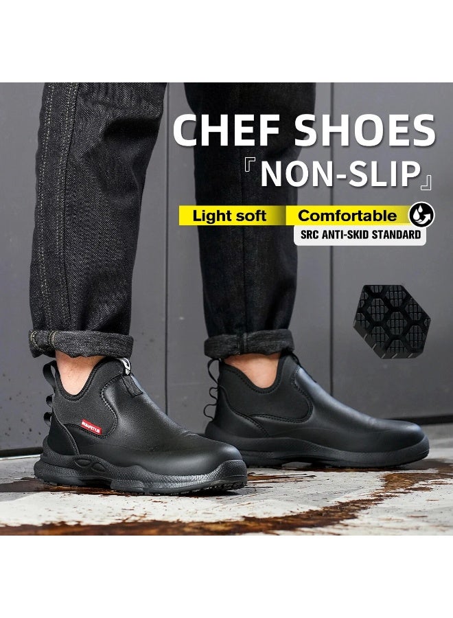 hef Shoes Four Season Anti Slip Oil Resistant Waterproof Bathroom Men Work Boot - Image 2
