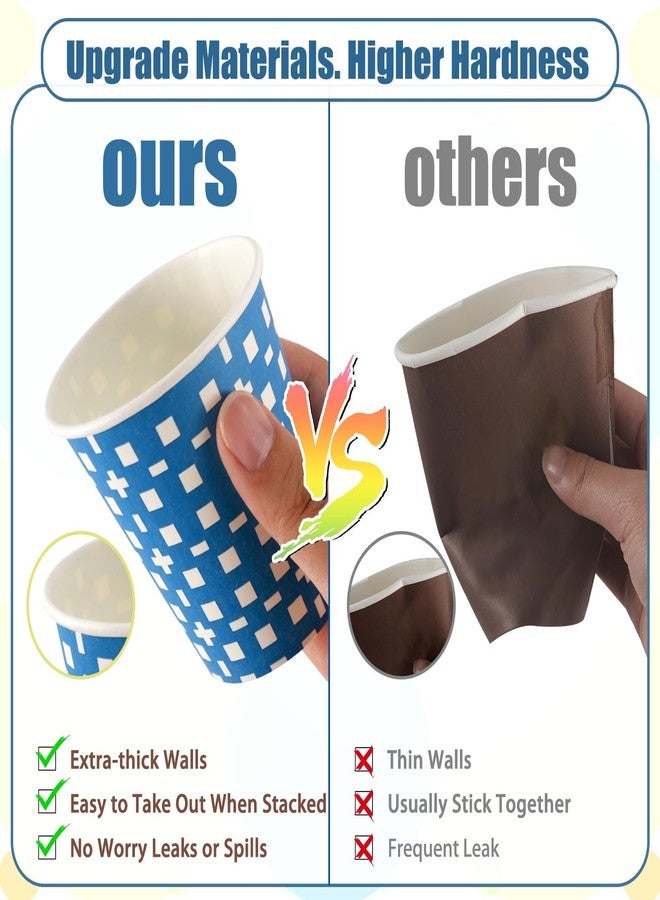CUPLOOV 500Pack 5 oz Paper Cups, Multicolor Small Bathroom Mouthwash Disposable Paper Cups Dessert Dispenser for Home Use, Party, Picnic, Travel and Event, BBQ, 5 Colors - Image 3