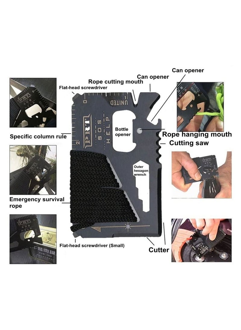 Generic - 23 Kinds Outdoor Gear Camping Survival Kit Professional Emergency Kits Survival Gear and Equipment with Bag for Men Camping Outdoor Adventures - Image 1