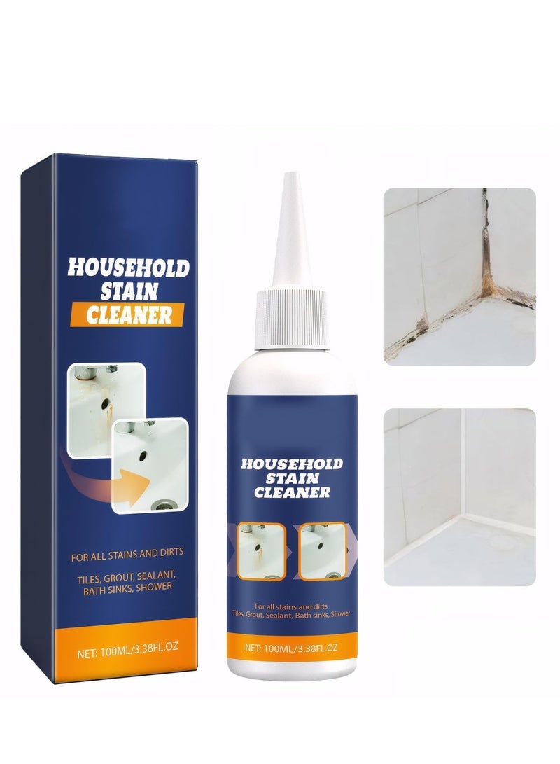 SYOSI Mould Remover Gel Deep Cleaner Bathroom, Household Supplies Black Brush For  Kitchen, Wall Tiles, Stains, Sink 100ml - Image 1