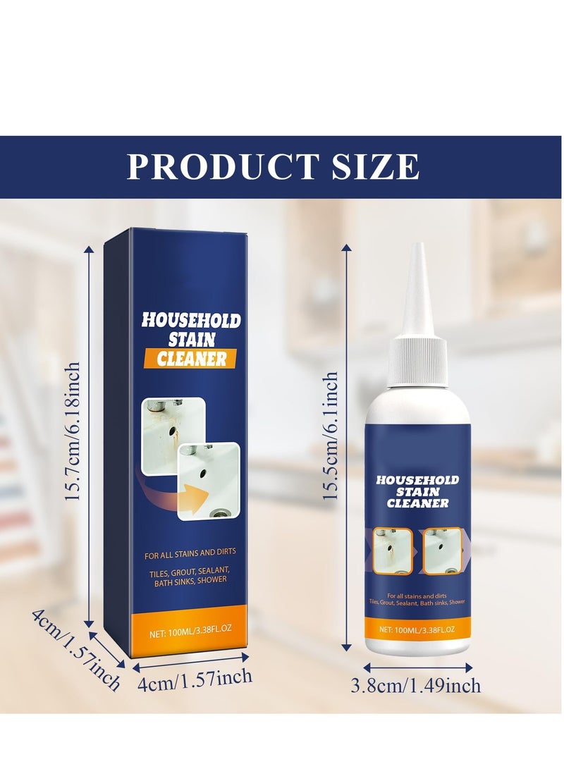 SYOSI Mould Remover Gel Deep Cleaner Bathroom, Household Supplies Black Brush For  Kitchen, Wall Tiles, Stains, Sink 100ml - Image 5