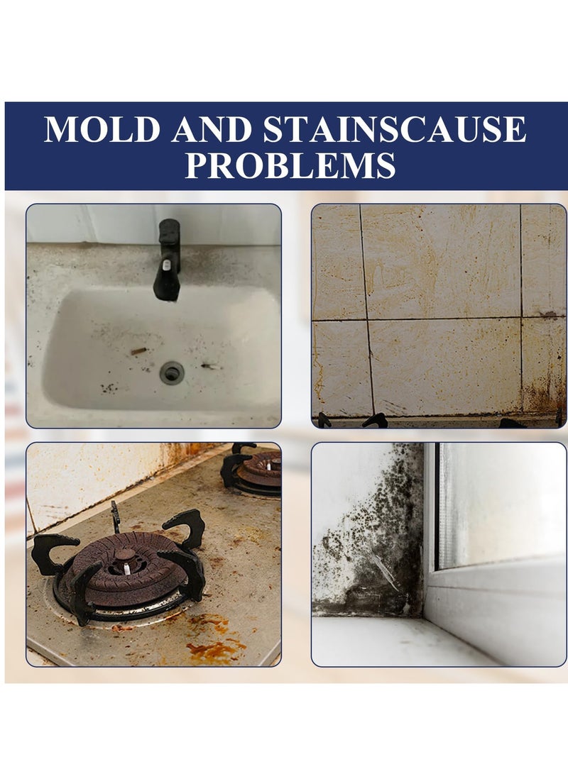 SYOSI Mould Remover Gel Deep Cleaner Bathroom, Household Supplies Black Brush For  Kitchen, Wall Tiles, Stains, Sink 100ml - Image 2