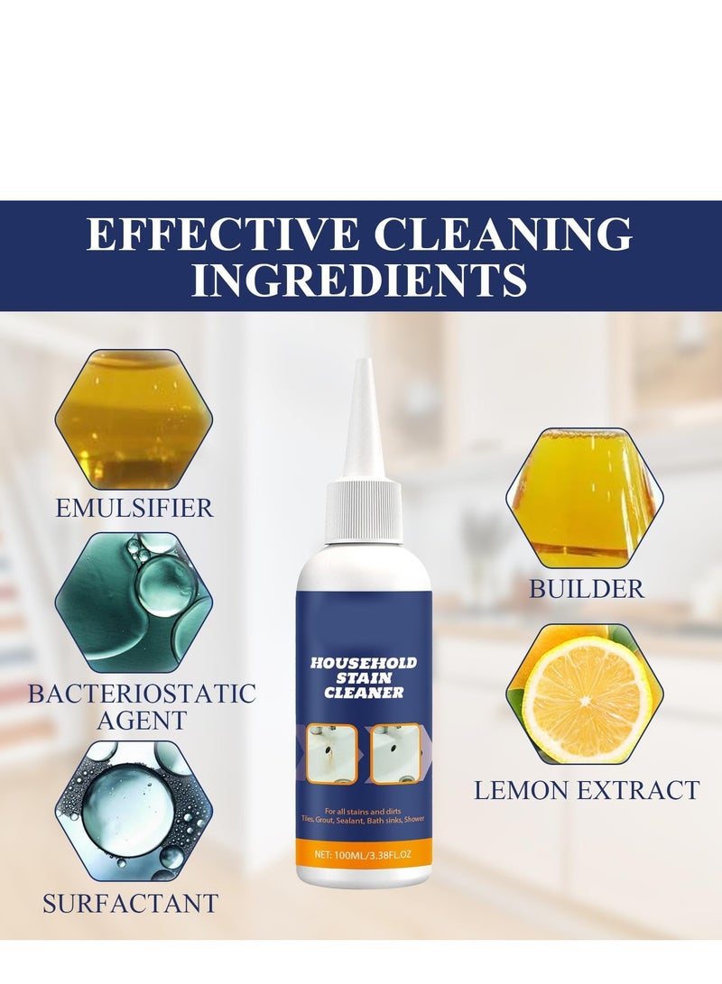 SYOSI Mould Remover Gel Deep Cleaner Bathroom, Household Supplies Black Brush For  Kitchen, Wall Tiles, Stains, Sink 100ml - Image 4