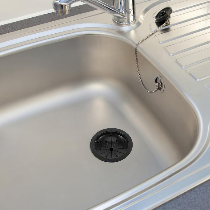 Kitchen Sink Garbage Disposal Splash Guard 8 Pack Plastic Insert Behind Faucet Black - Image 5