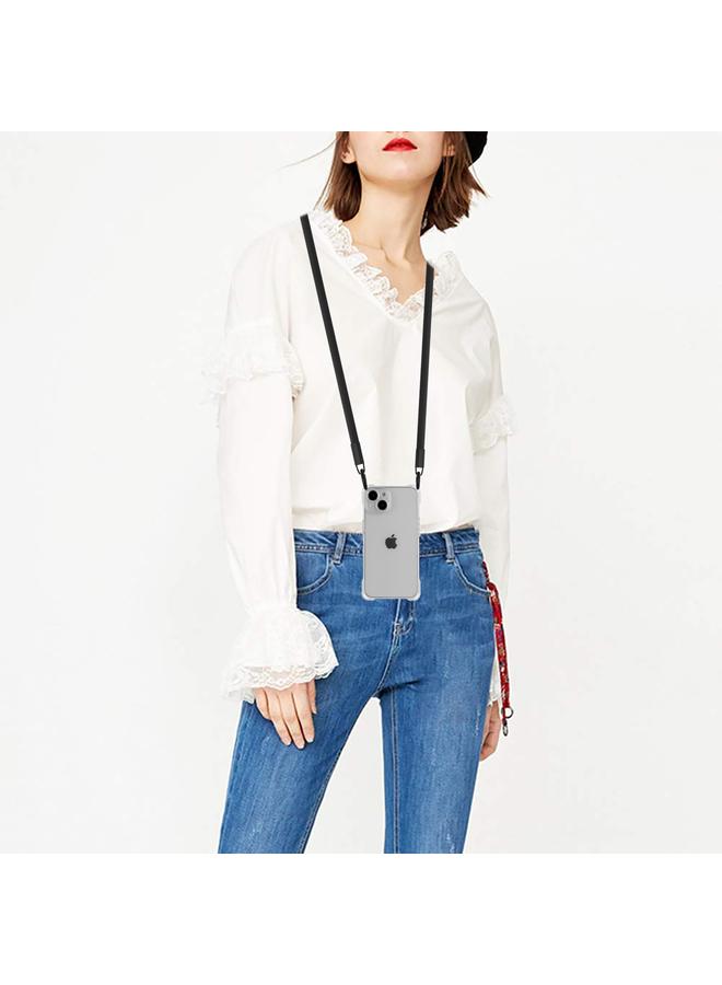 S-TOP Case For iPhone 15 Plus Four-corner Shockproof TPU Phone Case with Lanyard - Image 4