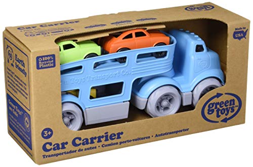 Green Toys Car Carrier, Blue CB - Pretend Play, Motor Skills, Kids Toy Vehicles. No BPA, phthalates, PVC. Dishwasher Safe, Recycled Plastic, Made in USA. - Image 3