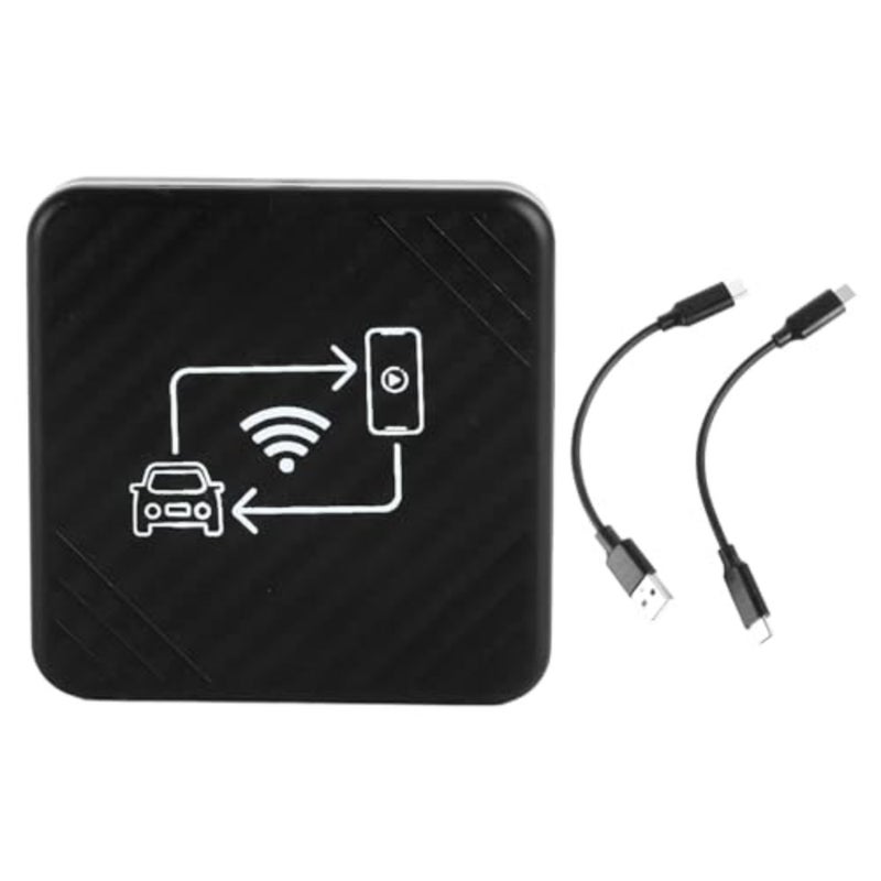 محول CarPlay وAndroid Auto اللاسلكي، 2 في 1 AI Box Bluetooth 5.0/WiFi Connect، التحكم الصوتي الذكي، التوصيل والتشغيل، متوافق مع IOS 9+، للسيارة الأصلية - Image 1