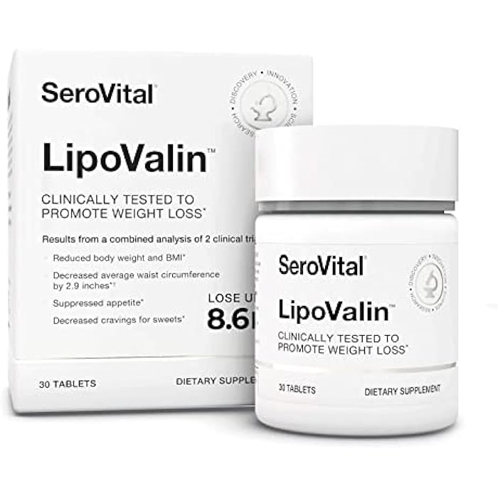 Serovital LipoValin Clinically Validated Weight Loss Pills for Women – Diet Pill, Appetite Suppressant, Stimulant-Free Weight Loss Supplement - 30 Count - Image 1