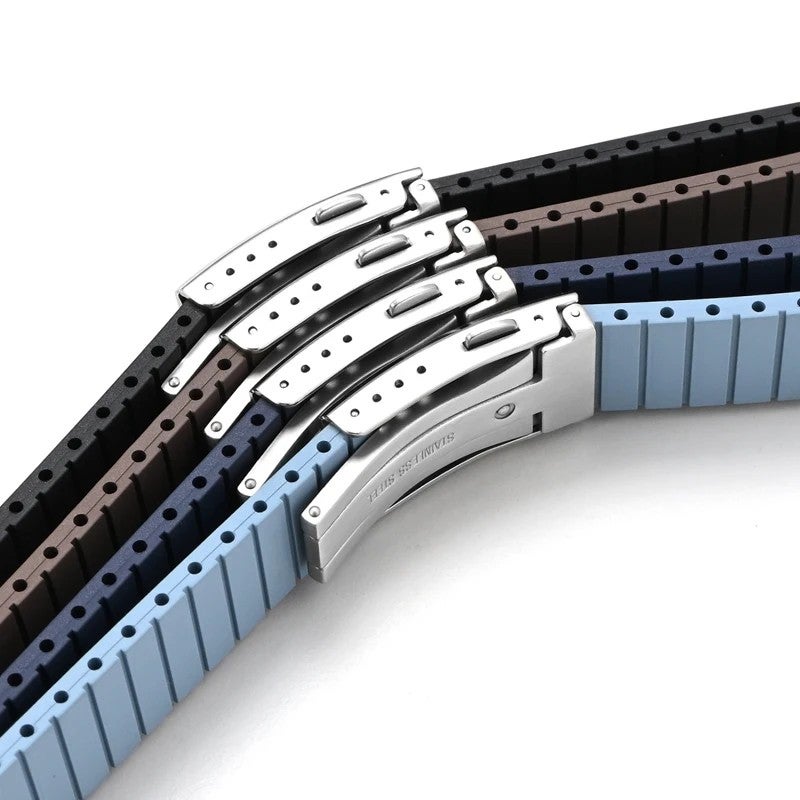 Bluejw Replacement Watch Strap for Cartier – 18mm 19mm 20mm 21mm 22mm FKM Rubber Watch Bands in Multiple Colors - Image 5