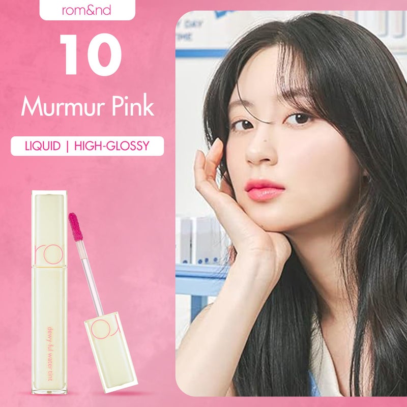 rom&nd DEWYÂ·FUL WATER TINT (10 MURMUR PINK) - Image 2