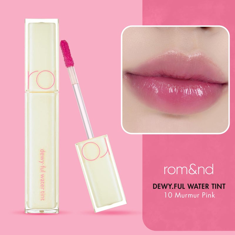 rom&nd DEWYÂ·FUL WATER TINT (10 MURMUR PINK) - Image 3
