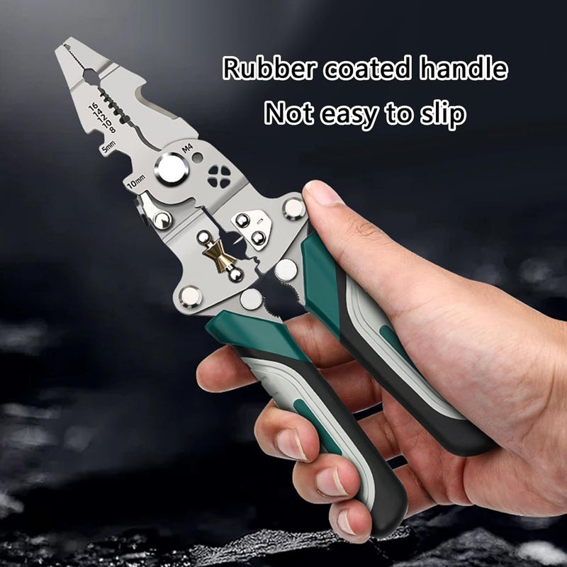 Professional Ergonomic Electric Stripping Plier Suitable for Electrical Cable Wire Cutting Stripping Home Industrial Use Automatic Adjustable Crimping Tool - Image 3