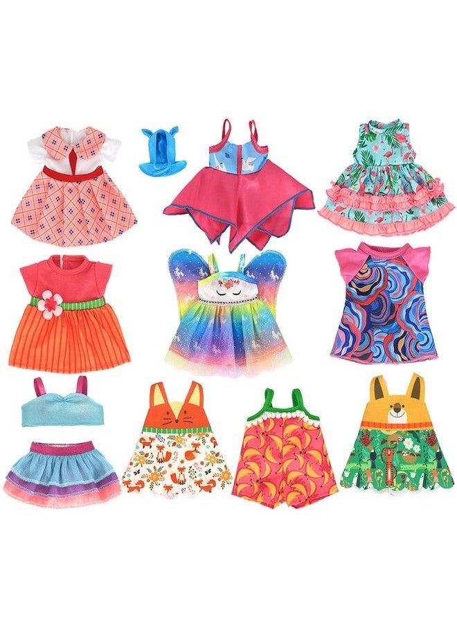 ebuddy - 10 Sets Baby Doll Clothes Outfit Dress For 10 Inch Baby Dolls 12 Inch Baby Dolls 14 To 14.5 Inch Dolls(Fashion Sets) - Image 1