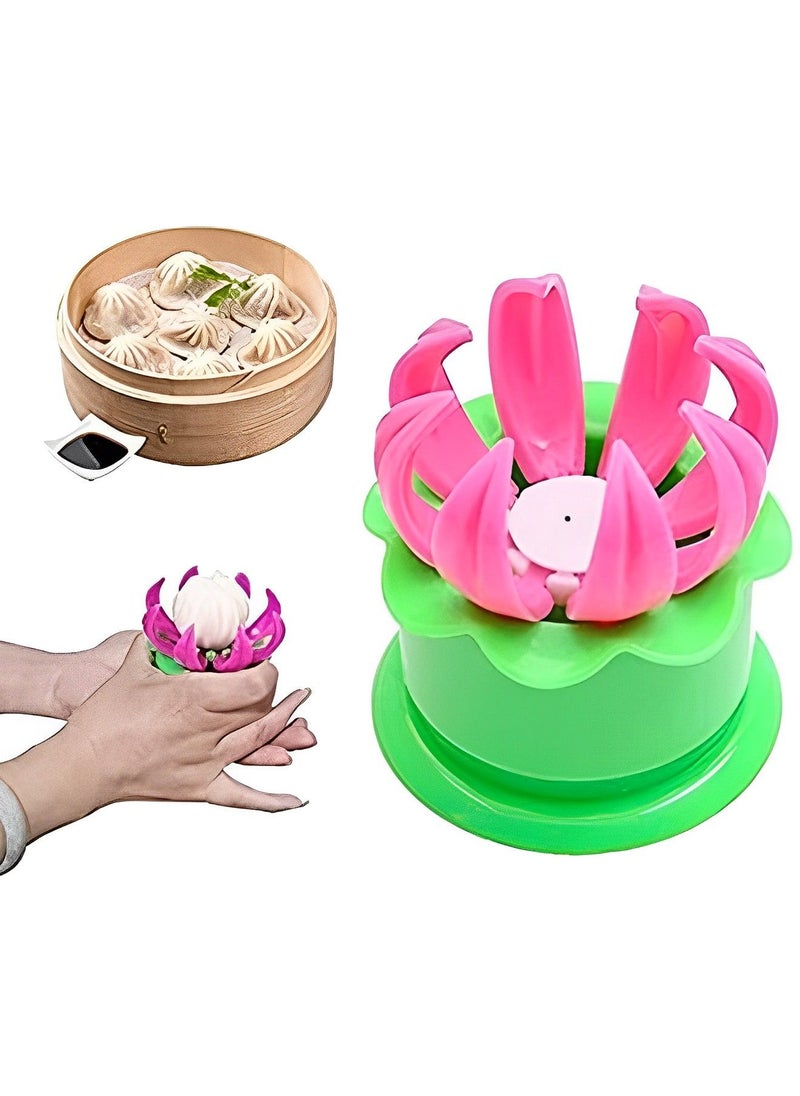 Generic - chinese baozi maker, Momos steamed stuffed bun maker and dumpling maker plastic mold and filling spoon cooking tools for cooking delicious baozi and jiaozi - Image 1