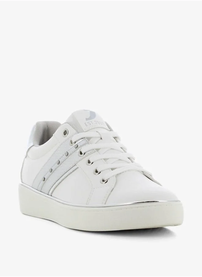 SJ Women's Textured Lace-Up Sneakers