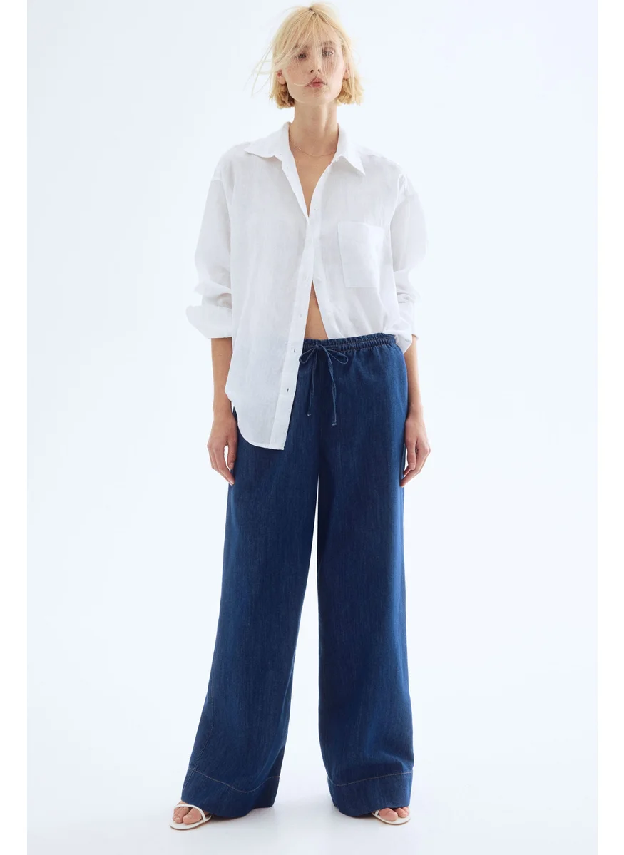 H&M Denim Pull-On Trousers