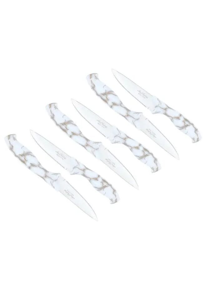 6 Pieces White Gold Marble Plastic Hand Knife Set - pzsku/ZBB62251ABA42908D85EBZ/45/_/1657641432/d9cfdecb-6632-480f-8a94-af04afd336ec