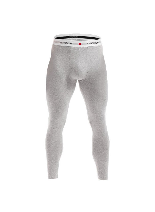 Direct From Manufacturer: Autumn And Winter Men's Thin Single-piece Thermal Pants, Pure Cotton Slim-fit Long Pants, Base Layer Pants Youth Style
