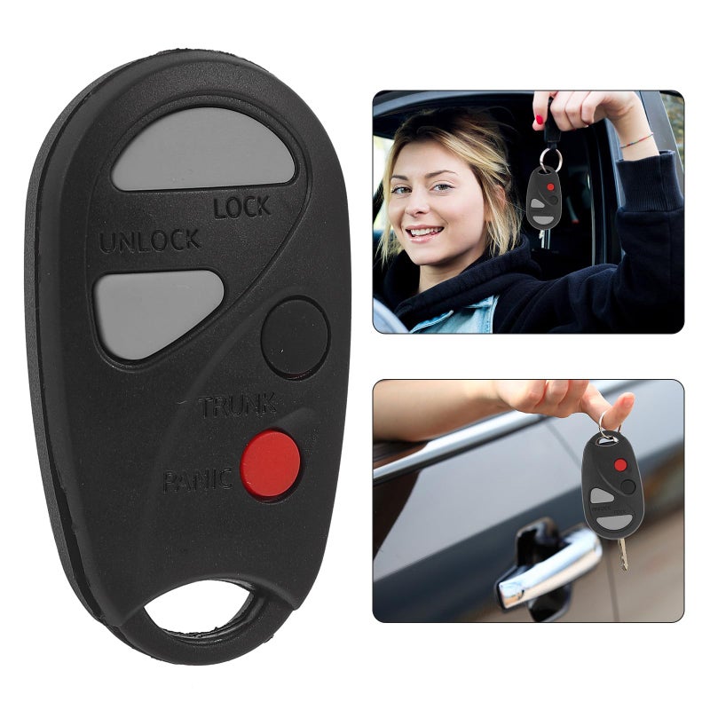 3 Buttons Car Key Fob Cover Replacement Shell Case Protector Black Automotive Interior Accessories - Image 4
