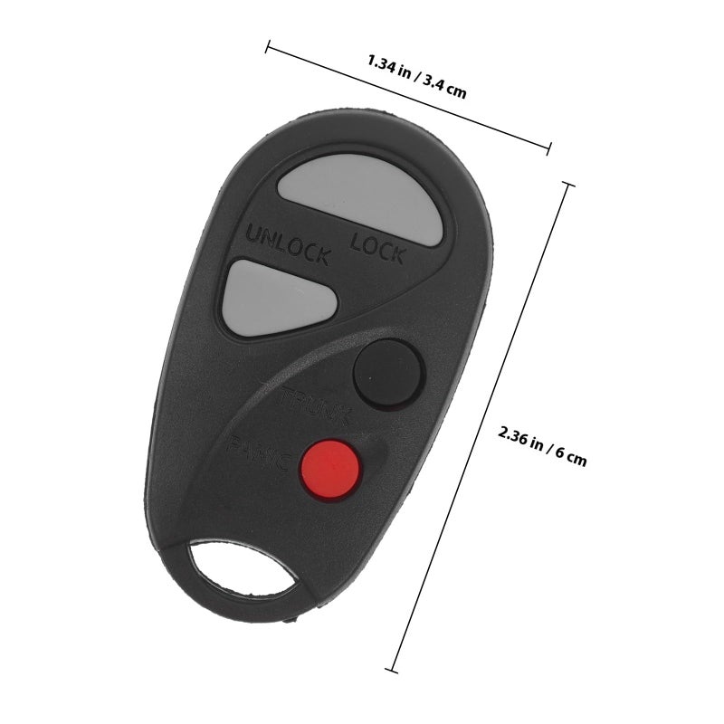 3 Buttons Car Key Fob Cover Replacement Shell Case Protector Black Automotive Interior Accessories - Image 3