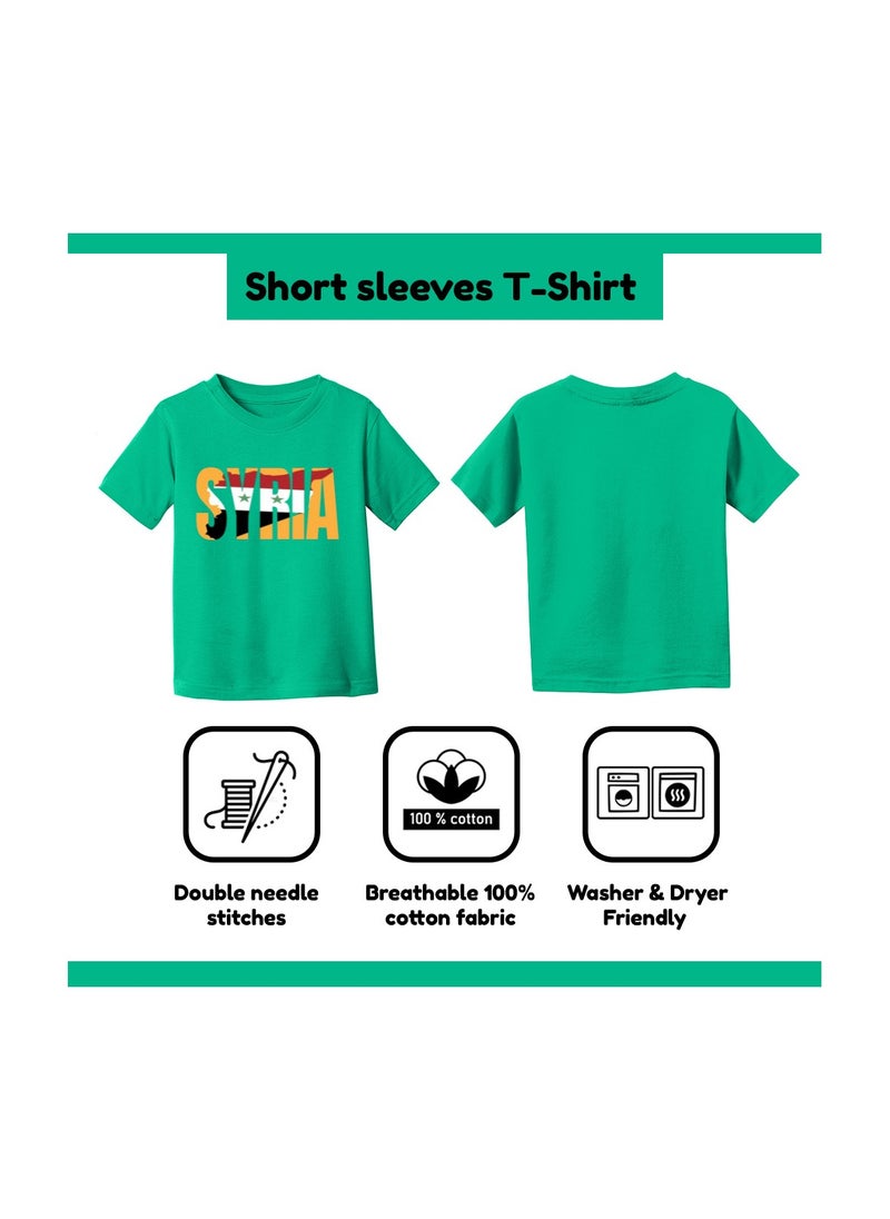 Generic - Syria Adult Mens T-Shirt–Comfortable And Soft Cotton Round Neck And Short Sleeve Tshirt-Perfect For Sports,Events And Casual Outings - Image 1