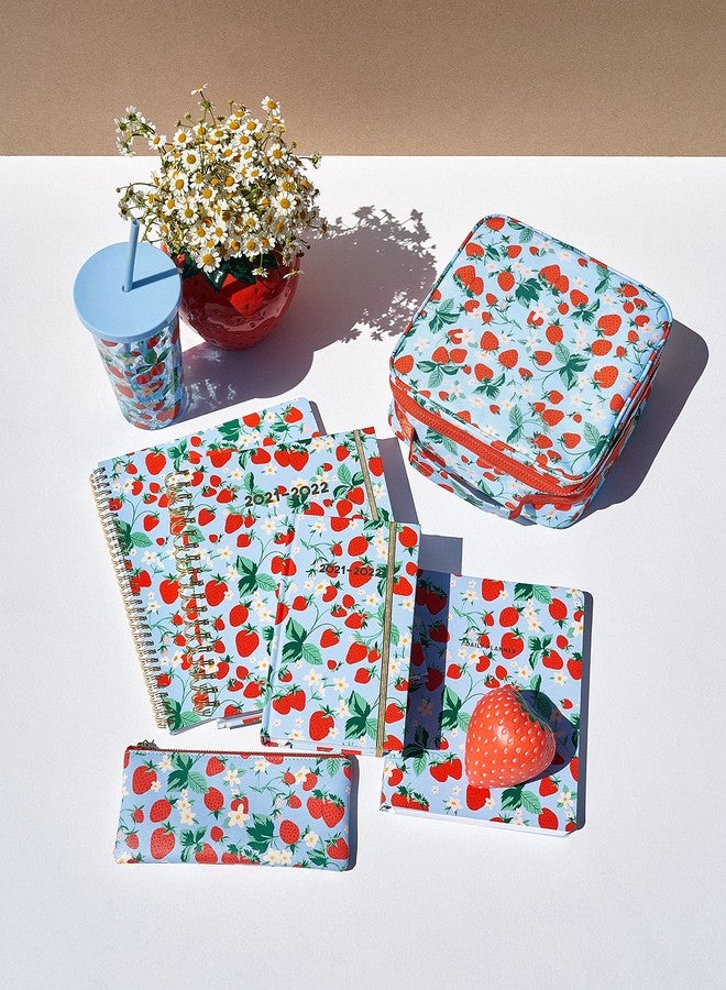 ban.do Floral Rough Draft Large Spiral Notebook, 11" x 9" with Pockets and 160 College Ruled Pages, Strawberry Fields - Image 4
