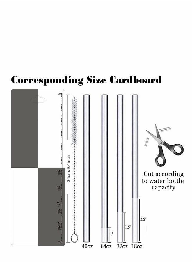 Generic Straw Lid Suitable For Hydro Flask,Straw Cap Wide-Mouth Water Bottle 18 32 40 Ounces (About 1.18 Liters) Wide Mouth, Straw Top Cap Replacement Cap (With 2 Straws And 1 Brush)  - Image 5