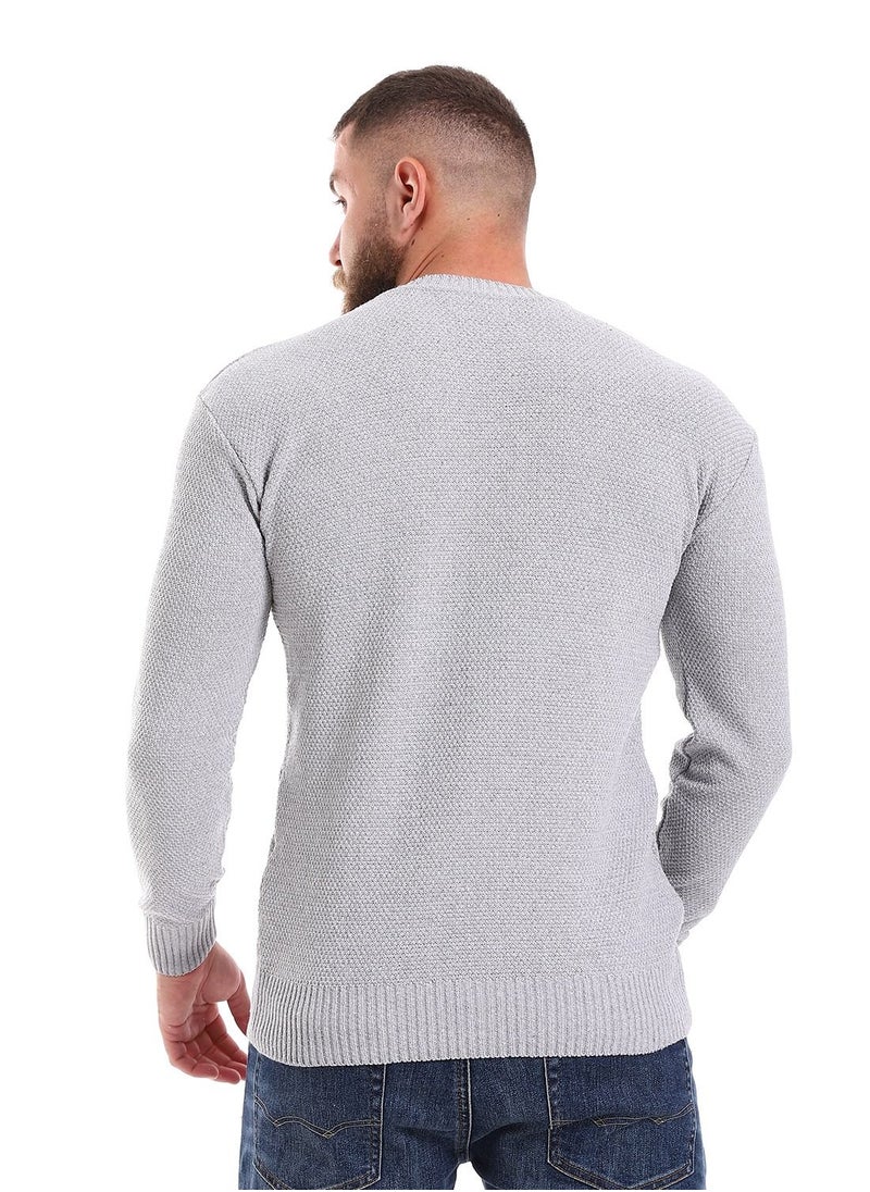 Caesar - Wool Mens Pullover With Multi Design - Image 1