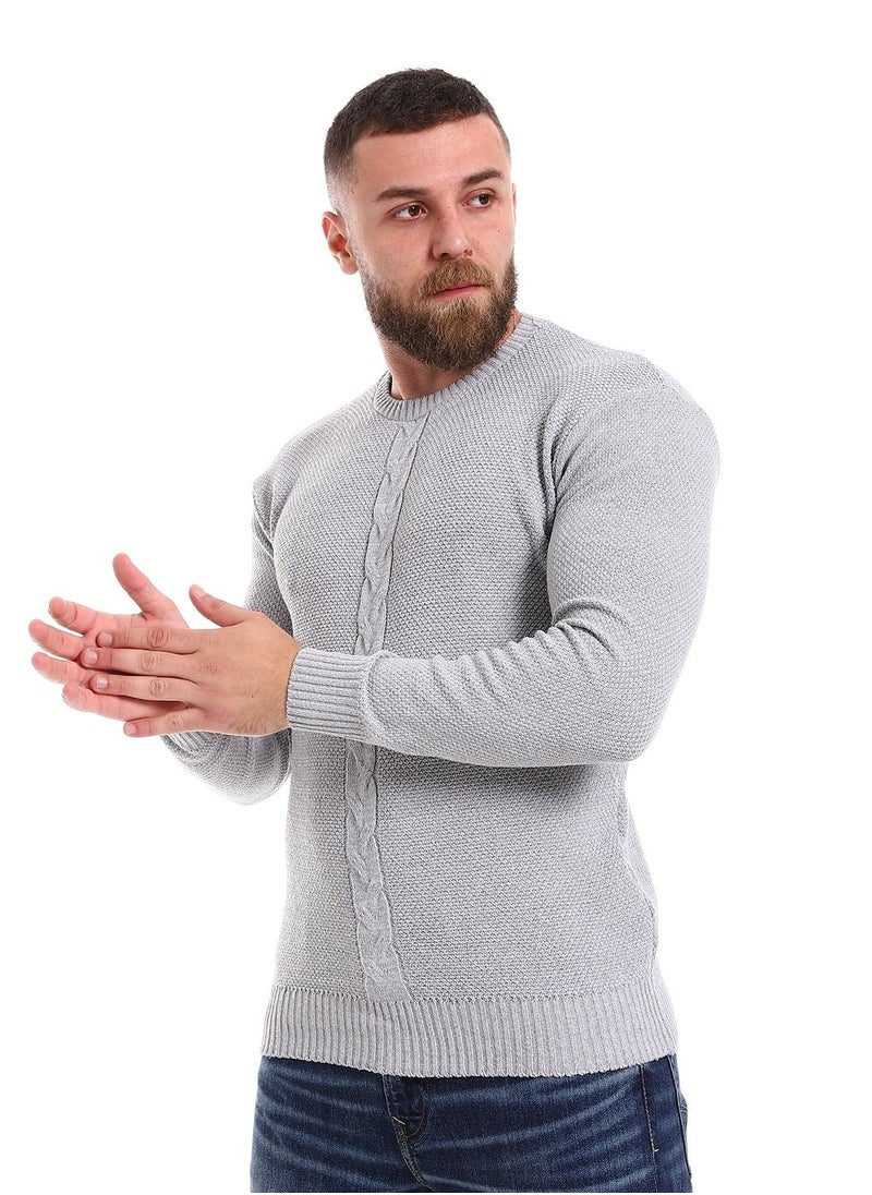 Caesar - Wool Mens Pullover With Multi Design - Image 1