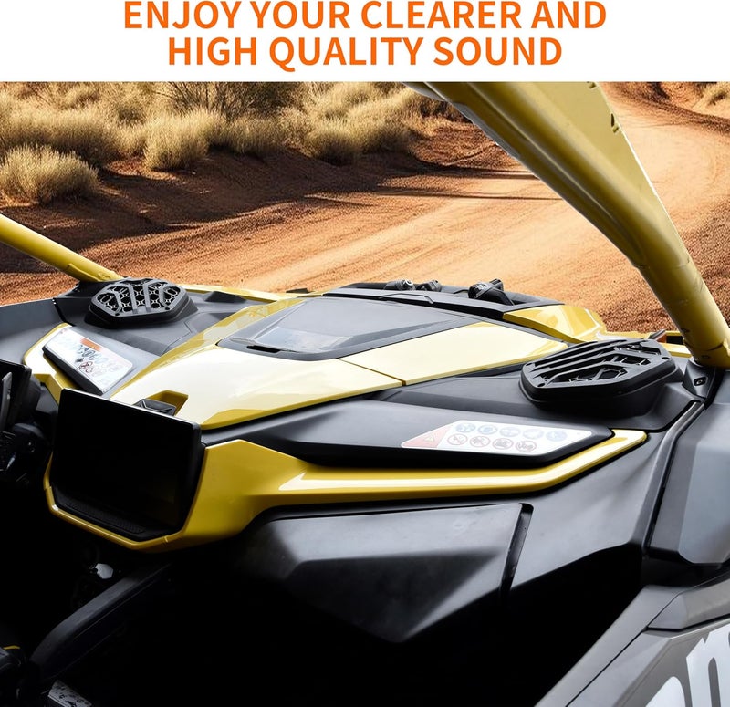 SLORIMOD Front Dash 6.5" Speaker Pods Panels for Can-Am Maverick R 2024 - Image 5