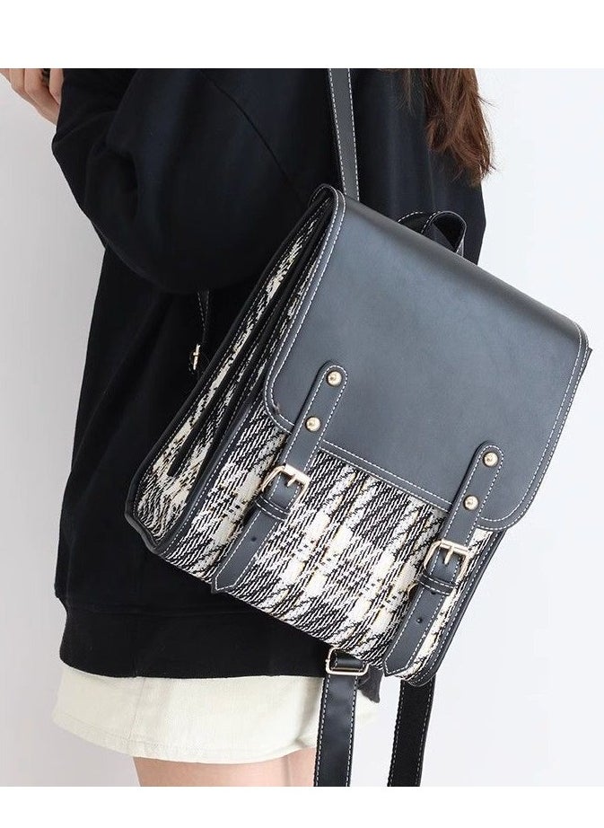 Generic - Women's Bag, School Bag, Sweet Academy Style, Simple and Fashionable College Students, Foreign Style, Korean Version, Backpack School Supplies for Boys Girls Teens - Image 1
