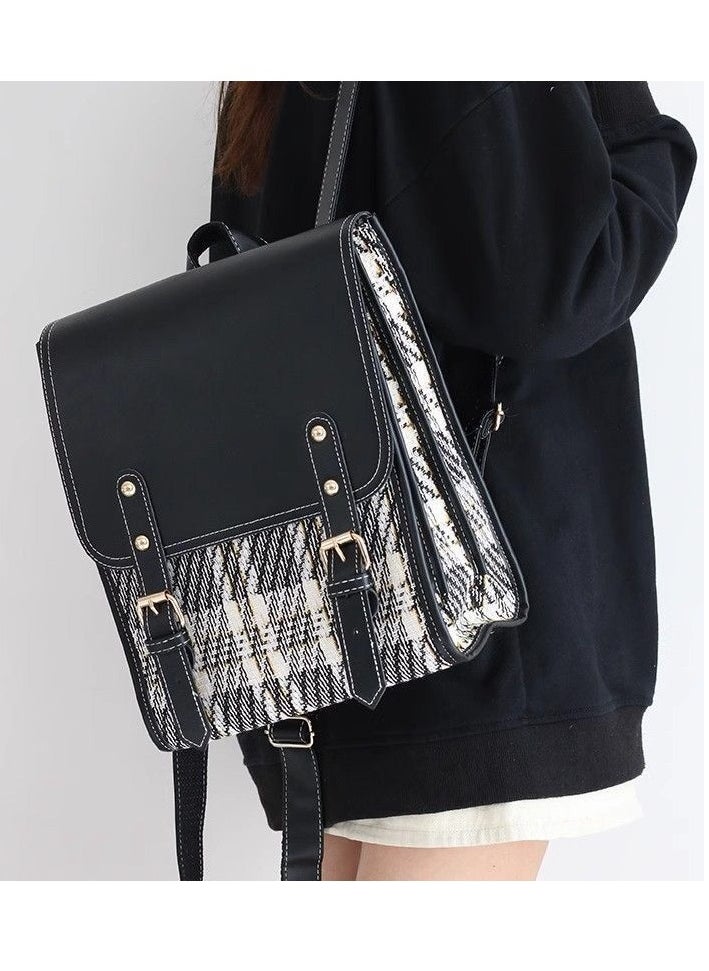 Generic - Women's Bag, School Bag, Sweet Academy Style, Simple and Fashionable College Students, Foreign Style, Korean Version, Backpack School Supplies for Boys Girls Teens - Image 1
