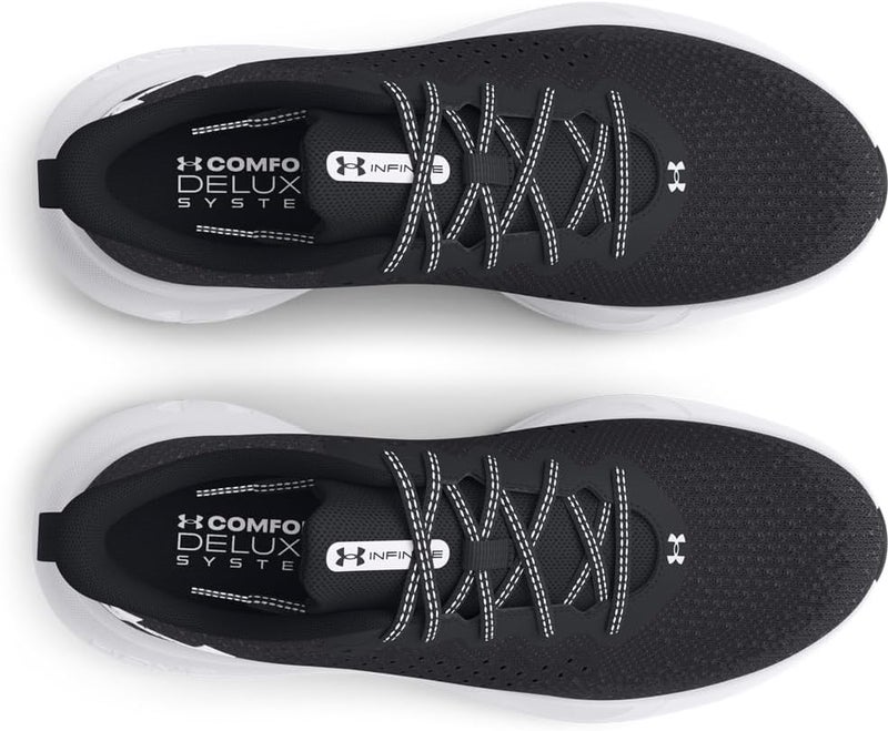UNDER ARMOUR أحذية الجري للرجال من أندر أرمور - أسود/أسود/أبيض - Image 4