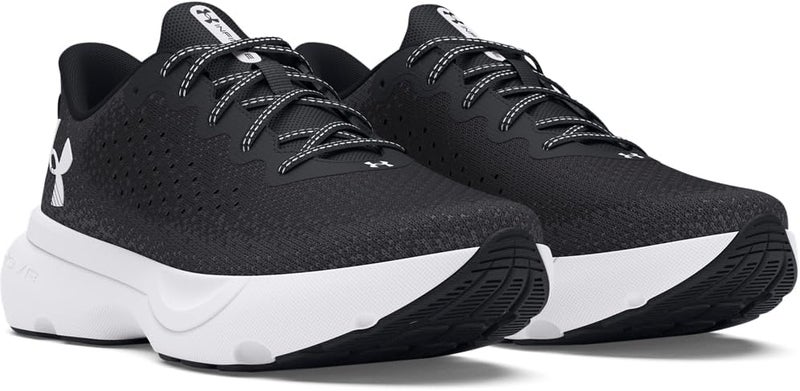 UNDER ARMOUR أحذية الجري للرجال من أندر أرمور - أسود/أسود/أبيض - Image 2