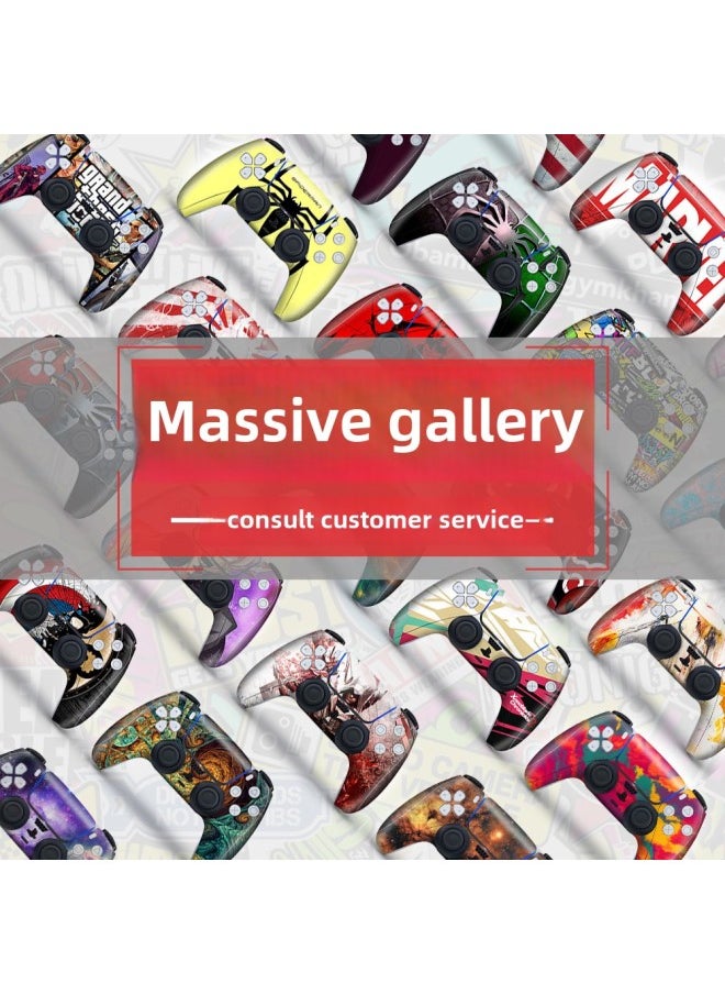 Hot-selling PS5 Handle Sticker CD-Rom Digital Version Universal PS5 Handle Sticker All-inclusive One-piece Delivery-Color:P5KZQ-0461