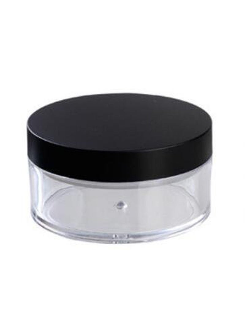 esowemsn 2Pcs 50ml Plastic Empty Powder Puff Case Face Powder Blusher Makeup Cosmetic Jars Containers Travel Kit 