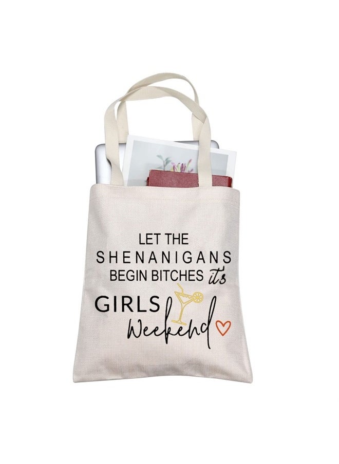 TOBGBE Women Weekend Gift Women Makeup Bag Womens' Trip Bag Travel Pouches Toiletry Bag Cases Travel gifts for Best Friends (Weekend Tote)  - Image 1