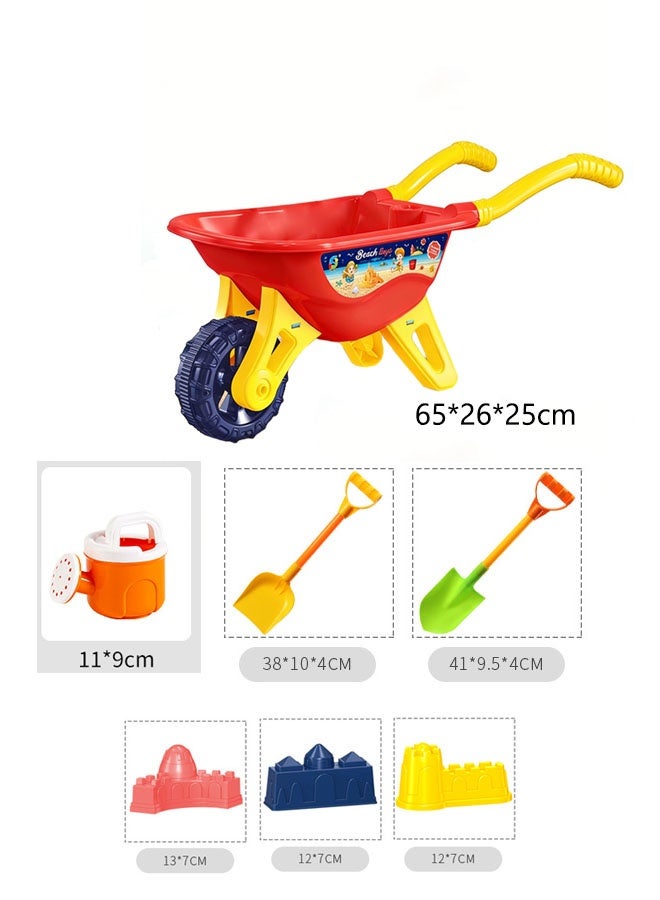 ألعاب الشاطئ، 8 قطألعاب شاطئية، عربة شاطئ كبيرة جدًا، 7 قطع من ألعاب الشاطئ الرملية للأطفال الصغار، بناء قلعة مع عربة شاطئ، زجاجة ماء ومجارف للأطفال، مجموعة بناء قلعة رملية، ألعاب صندوق رمل للأطفال من عمر 3 سنوات فما فوقع من ألعاب بناء قلعة رملية للأطفال الصغار، مع عربة شاطئية وزجاجة مياه ومجارف للأطفال، مجموعة بناء قلعة رملية، ألعاب صندوق رمل للأطفال الأولاد والبنات من سن 3 سنوات فما فوق - Image 2