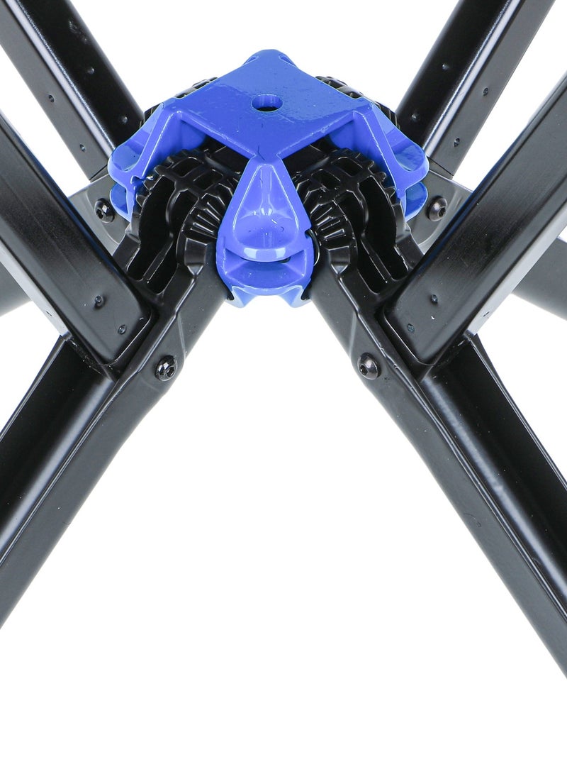 الغافة كرسي محمول سريع التركيب، كرسي مريح للاستخدام الخارجي، كرسي تخييم صغير الحجم قابل للطي، مصنوع من الألومنيوم خفيف الوزن والمتين للتخييم والنزهات والشواء والشاطئ وجانب الملعب (أسود) - Image 4