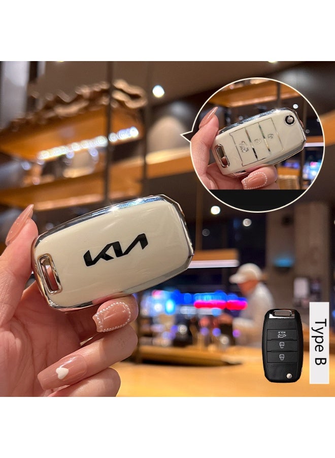 KIA High end car key protection case suitable for Kia K3 Intelligent Run K5/k2/kx3/k4/kx5 Furuidi Lion Platinum Tuojie Yi Run Huan Chi car key shell case - Image 1