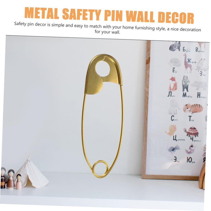 Large Metal Safety Pin Wall Decor Durable Indoor Outdoor Home Art Easy Hang - Image 5