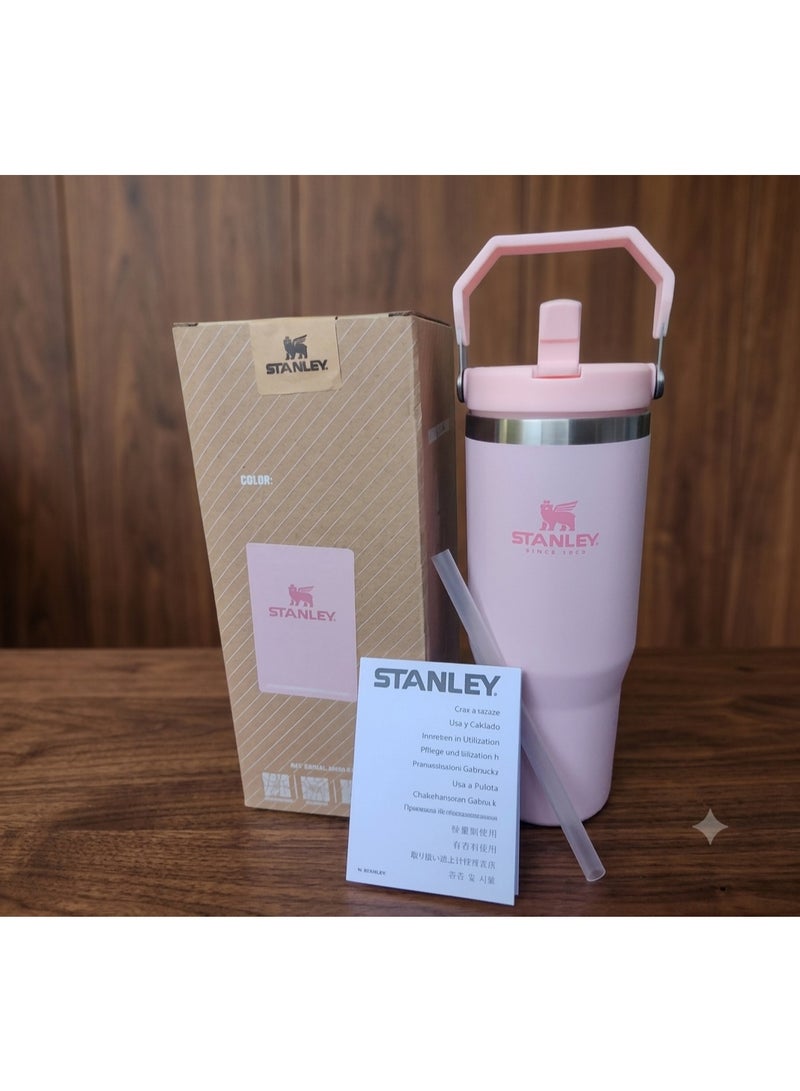 Stanley Stainless Steel Tumbler - Vacuum Insulated Water Bottle for Home, Office or Car Reusable Cup with Straw Leak Resistant Flip Cold for 12 Hours or Iced for 2 Days, 30oz - Image 1