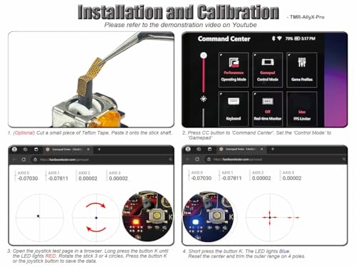 ElecGear TMR Joystick Module Replacement for ROG Ally X, Pro Edition PCB Assembly with MCU Calibration and TMR Hall Control Stick Laptop PC Repair Part - (Pro) - Image 5