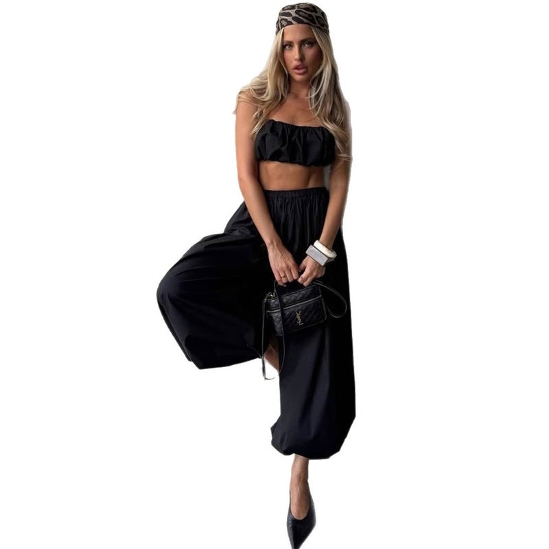 Cotton Harem Pants Wide Leg Loose Casual - Image 5