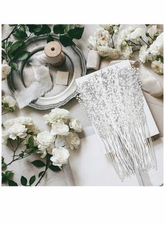 KASTWAVE Beaded Trim, String Pearl Stick Pearl Garland Beads Wreath Wedding Pearl, Bridal Bouquet Party Decor Beaded Strand, for Wedding Party Table Decor Crafts DIY Accessories 200 Pieces (Milky White)  - Image 4