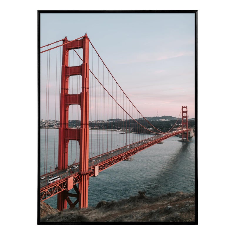 Frametory, 18x24 Aluminum Poster Frame, Black Metal Picture Frame with Real Glass, Wall Mount, for Photos, Art Prints, Puzzles, 1â€‘Pack